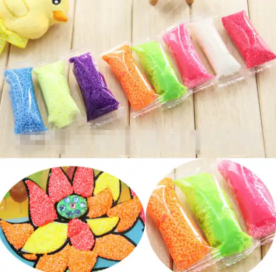 40g/8 cores/lote feito à mão diy macio espuma de polímero modelagem argila conjunto de neve pérola lama playdough educacional plasticine brinquedos para crianças