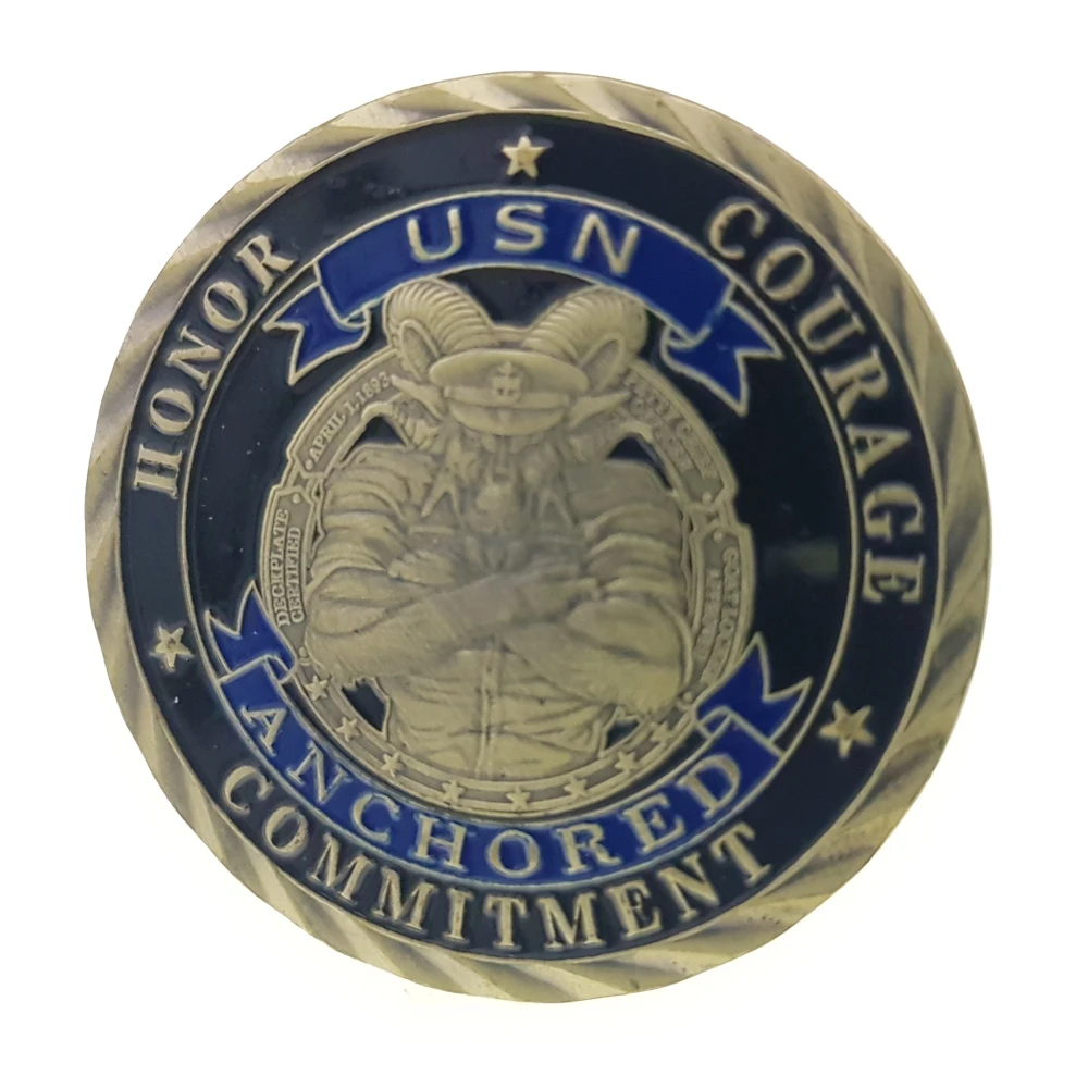 Honor Courage Anchored Commitment United States Navy Coin Collection