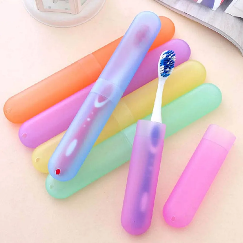 

1 pc Portable Travel Toothbrush box Trip Breathable Anti-bacterial Protective toothbrush storage washable toothbrush case ZKH123