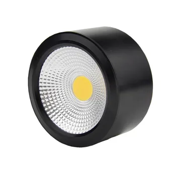 

Black Surface Mounted LED Downlight Dimmable 3W 7W 12W 3000K/6000K LED Downlight AC 110V/220V for home Kitchen Bedroom Decor