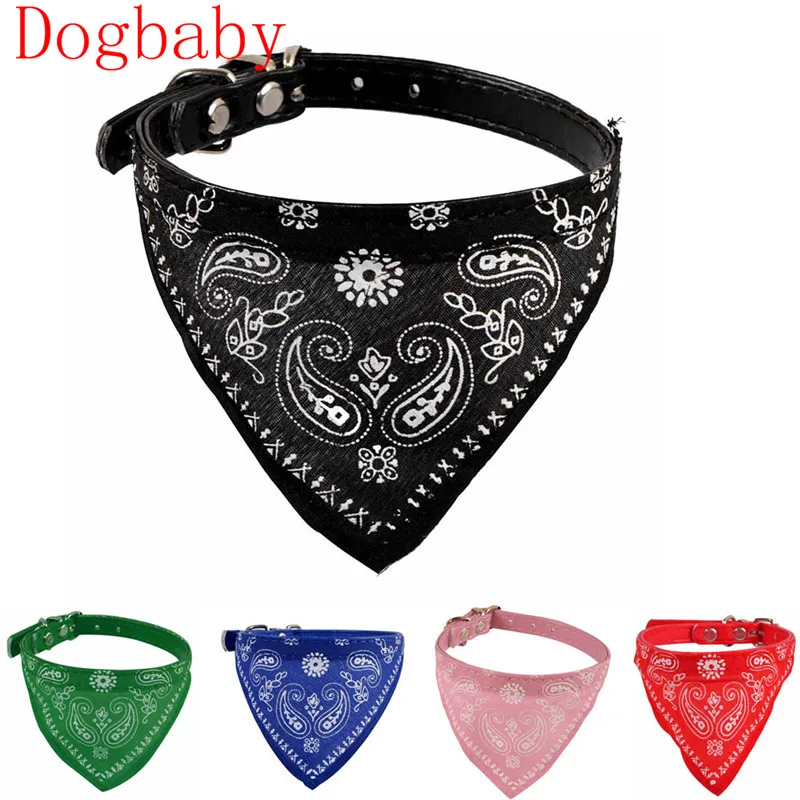 Регулируемый розовый шейный платок Dogbaby для щенков кошек собак цветочный принт