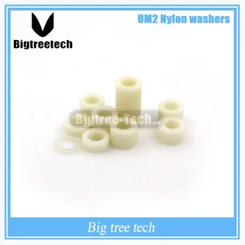 

Free shipping 3D printer UM2 Ultimaker2 DIY nylon washers spacer Nylon isolation units 3D0174