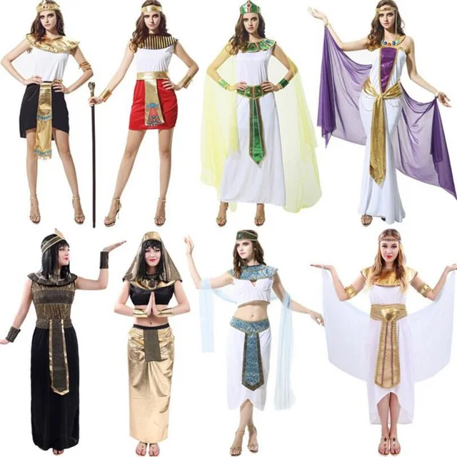 New Style Egyptian Pharaoh Role Playing Uniform Queen Long