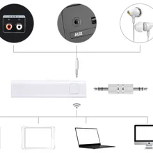 Беспроводной bluetooth-приемник адаптер Bluetooth 4,2 Aux аудио автомобильный комплект Hands-Free музыкальный приемник для автомобиля стерео телефон MP3