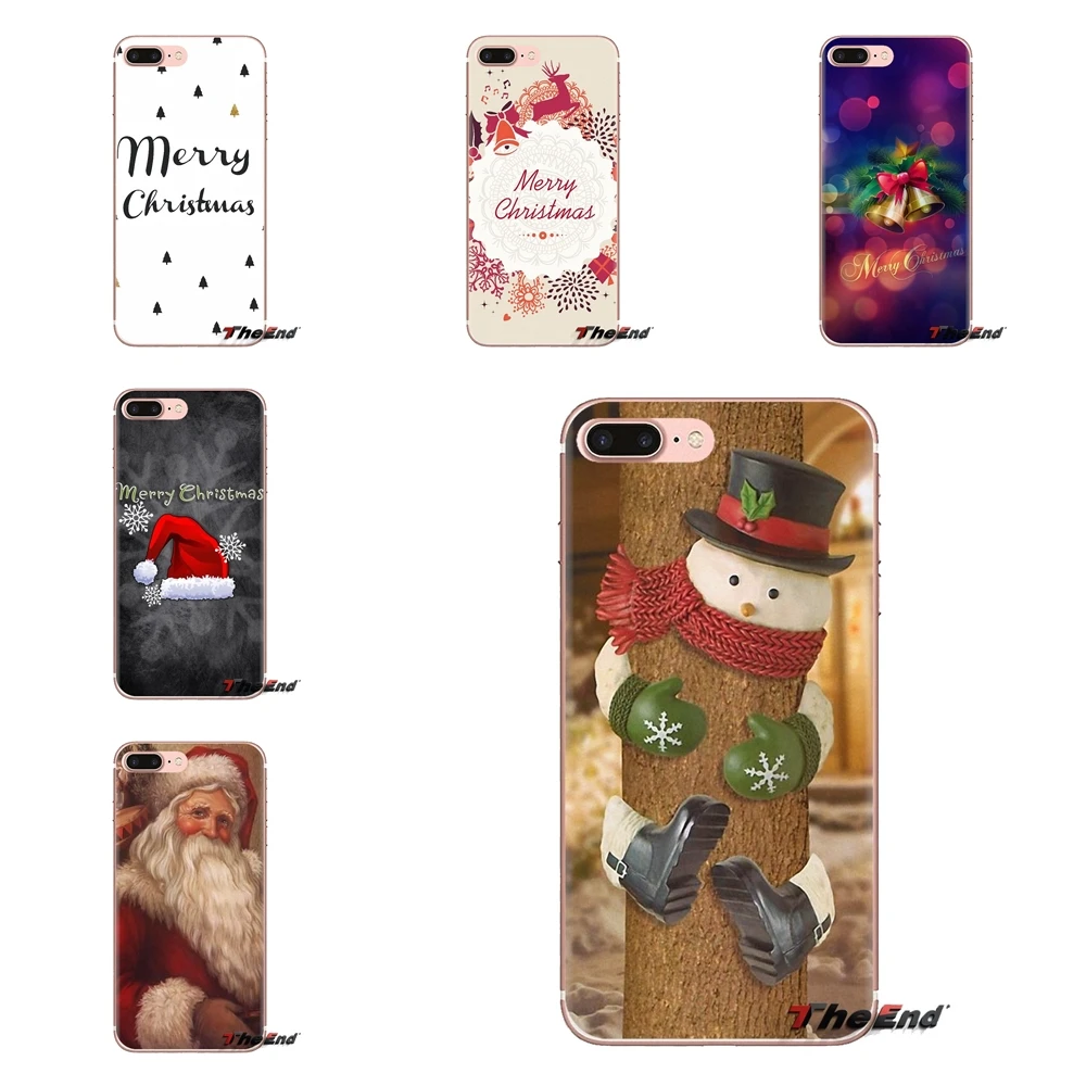 

For Xiaomi Redmi 4A S2 Note 3 3S 4 4X 5 Plus 6 7 6A Pro Pocophone F1 Merry Christmas Santa Claus Snowman Mobile Phone Case Cover