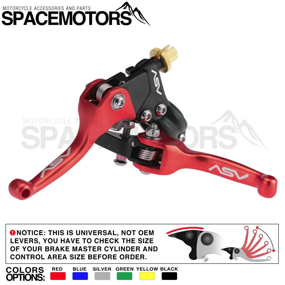 

ASV F3 2nd Short Aluminium Alloy Brake & Clutch handlebar lever for Motocross Motorcycle Pitbike Dirt Pit Bike Universal Patrs