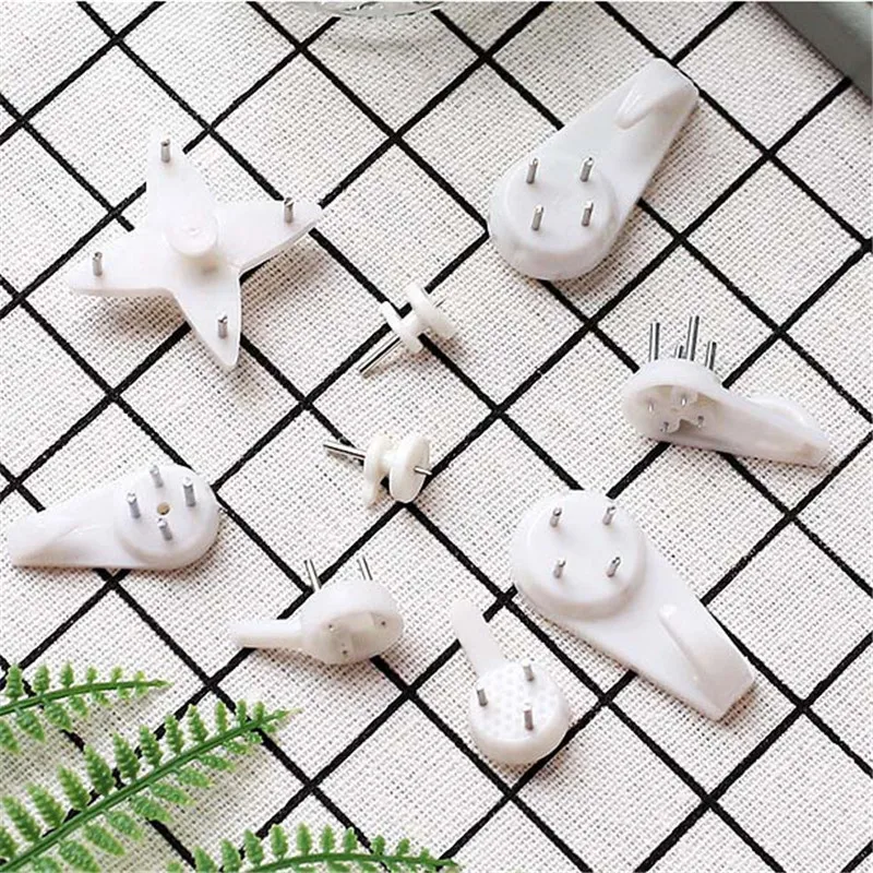 High Quality Durable Plastic Nail Hook Hanger Creative Invisible Wall