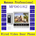 7'' Color Display Touch Keypad Screen 1V1 Handfree Video intercom Motion detector action with Camera Support to 32G SDCard D182b
