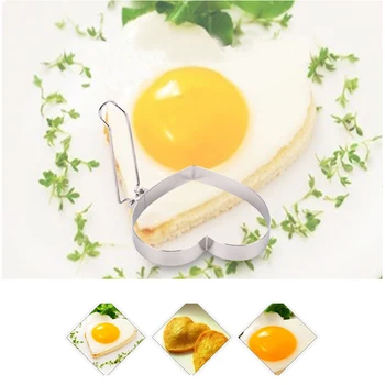 

Stainless steel Fried Egg Pancake Cookie Burger Rings Omelette Egg Cooker Mould Removable Handle Kitchen Tool Bm-079