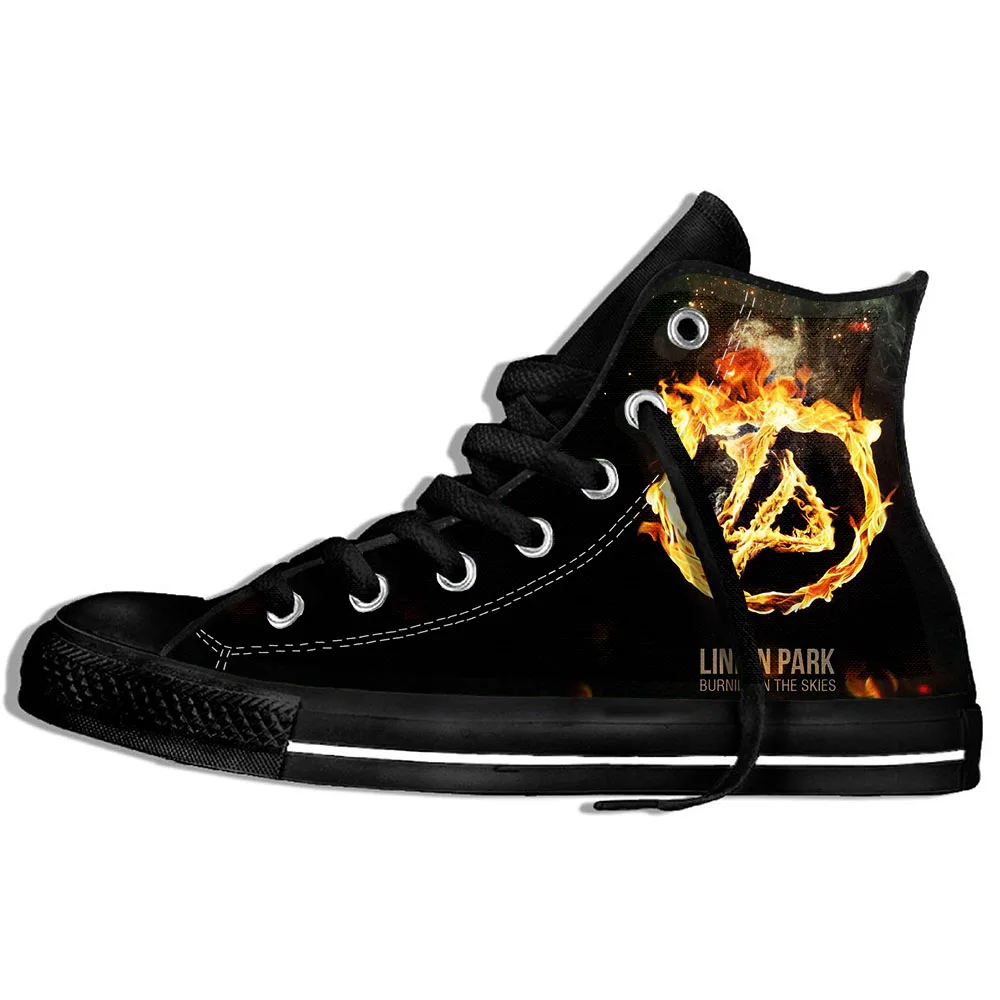 

2019 Hot Fashion Printing hIgh top Sneakers Linkin Park Unisex Lightweight Casual Shoes