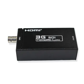 

SDI to HDMI Audio Video Converter Box HD 3G SDI BNC to HDMI Adapter with Power adapter EU US UK AU Plug for driving HDMI Monitor