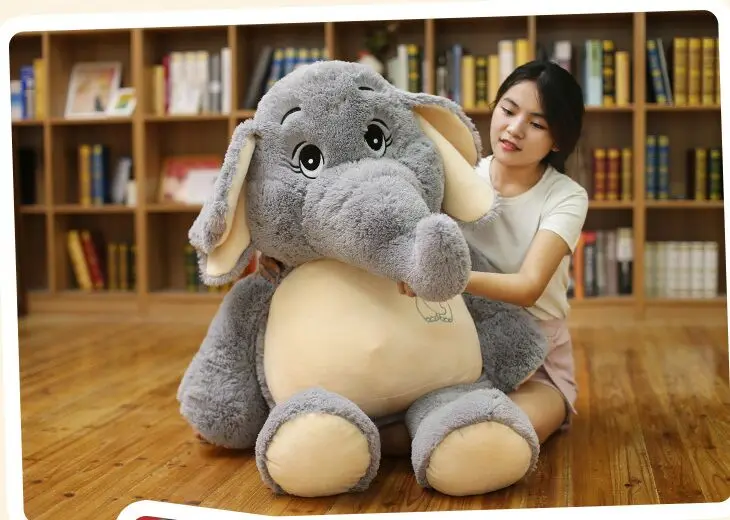 huge lovely plush elephant toy big stuffed elephant doll pillow doll
