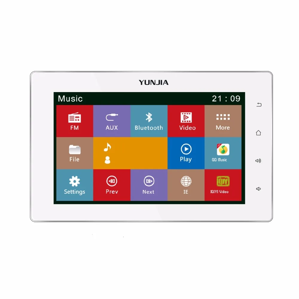 

7 inch touch screen Audio visual in wall integrated digital stereo amplifiers controller, support Bluetooth /WIFI/RS485
