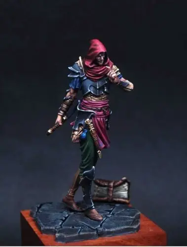

Unpainted Kit 1/24 75mm Dark Elf 75MM figure Historical Resin kit miniature model