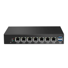 Fanless Mini PC 6*LAN Ports RJ-45 Gigabit Ethernet Celeorn 1037U Dual Core VGA COM Use Pfsense as Router Firewall Windows Lunix