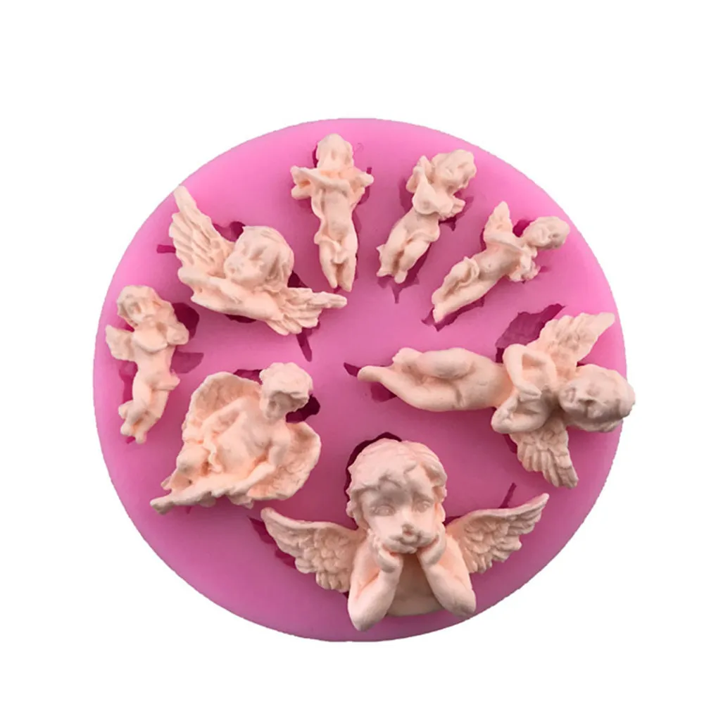 1 шт./Детская силиконовая форма Angel Baby формы для торта шоколада конфет 3D выпечки