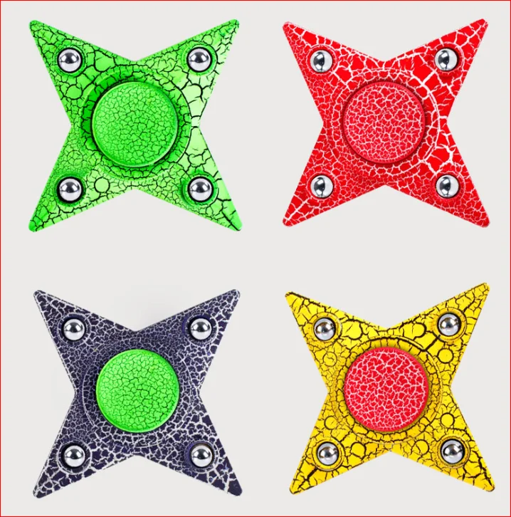 Finger Spinner Fidget ABS EDC Hand Spinner For Autism and ADHD Anxiety Stress Relief Focus Fidget Spinner cross  stars