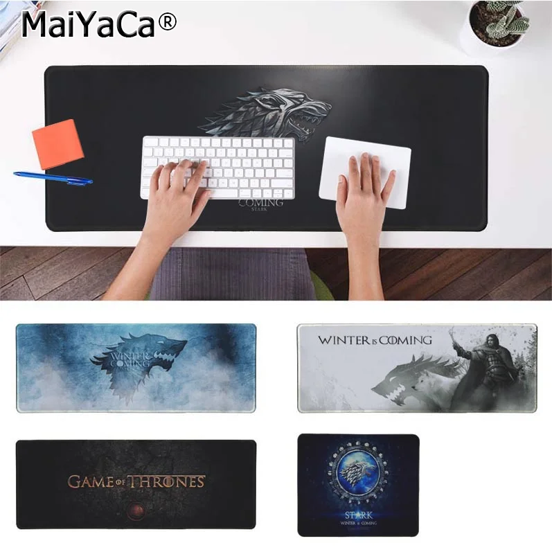 

MaiYaCa Boy Gift Pad Game Of Thrones Large Mouse pad PC Computer mat Free Shipping Large Mouse Pad Keyboards Mat