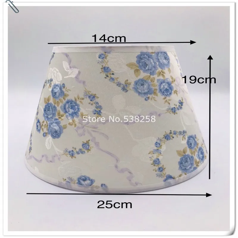 E27 абажур для настольных ламп ПВХ узор текстиль ткани розовый и синий цвет абажур современный стиль лампа крышка для стола lam
