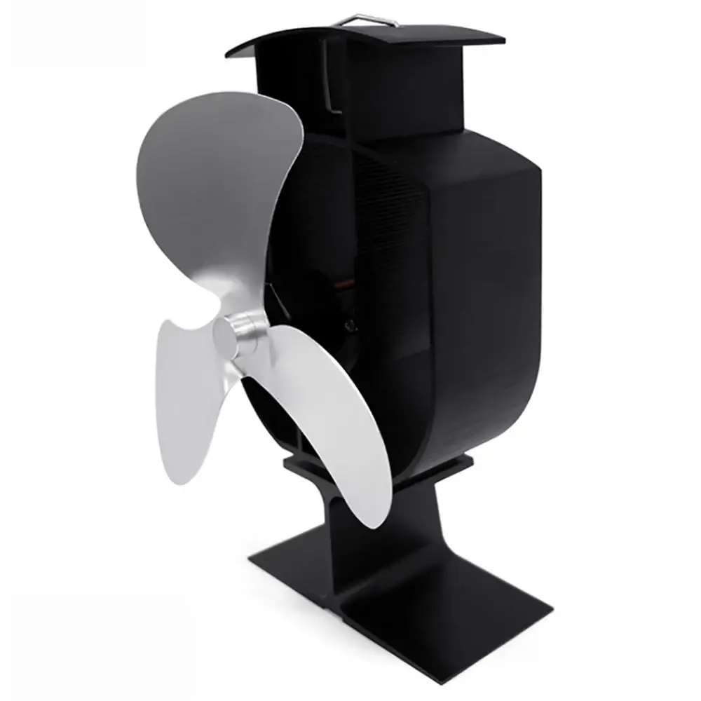

Large Airflow 3 Blades Heat Powered Gas Wood Log Burner Home Fireplace Stove Fan