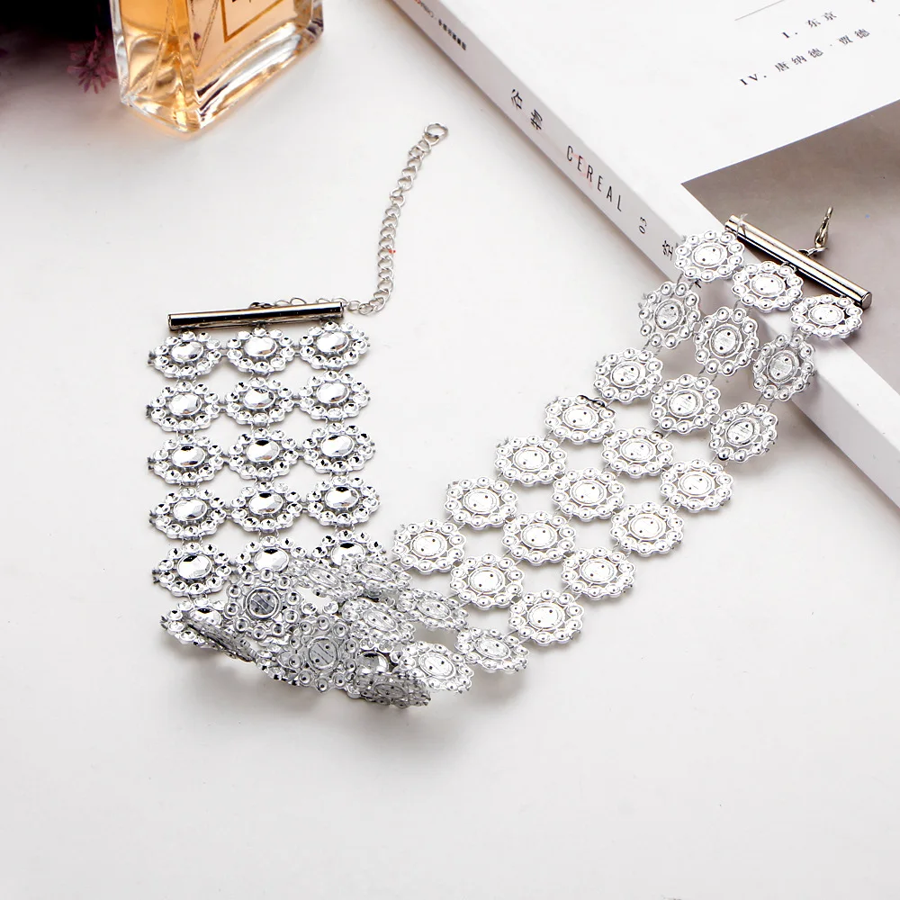 Bls-чудо новейшая мода короткое многослойное ожерелье s многослойное вогнутое Кристальное ожерелье для женщин вечерние ювелирные изделия N361