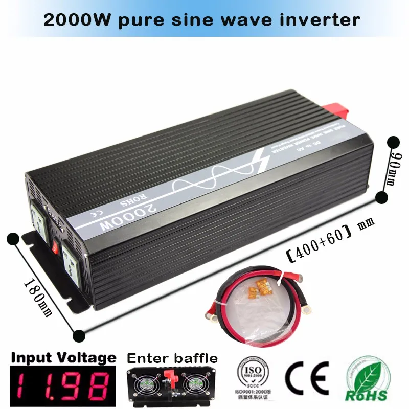 

High quality 2kva 48v 220v dc/ac pure sine wave inverter