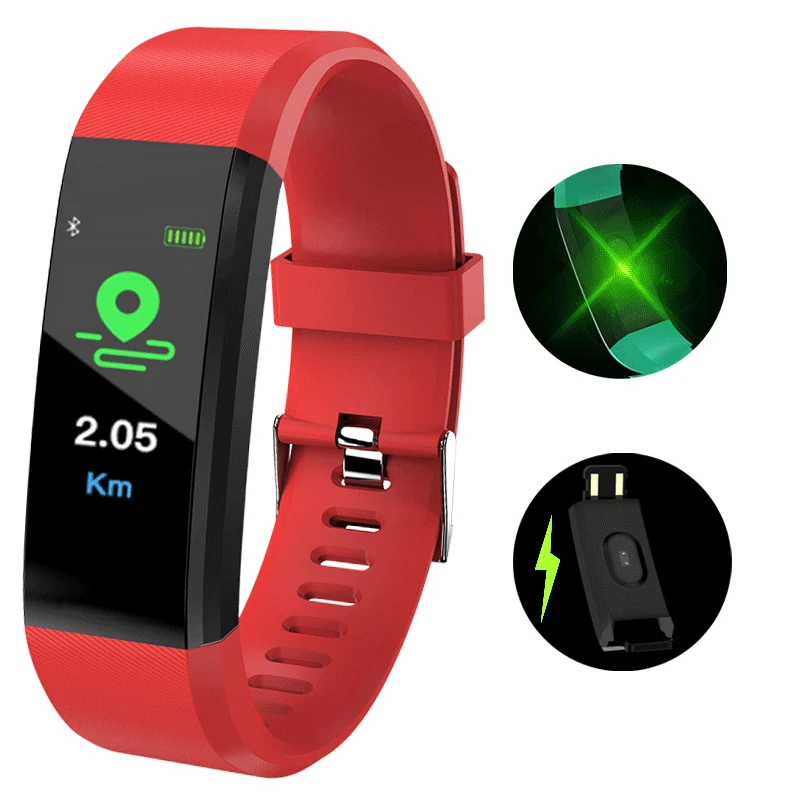

BANGWEI 2018 Smart Watch Heart Rate Monitor Blood Pressure Fitness Tracker Smart Sports Watch For IOS Android + BOX
