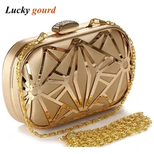 Модная женская вечерняя сумка для отдыха, женская сумка, пакеты для обедов в американском и Европейском стиле, с дырочками из железа Z552