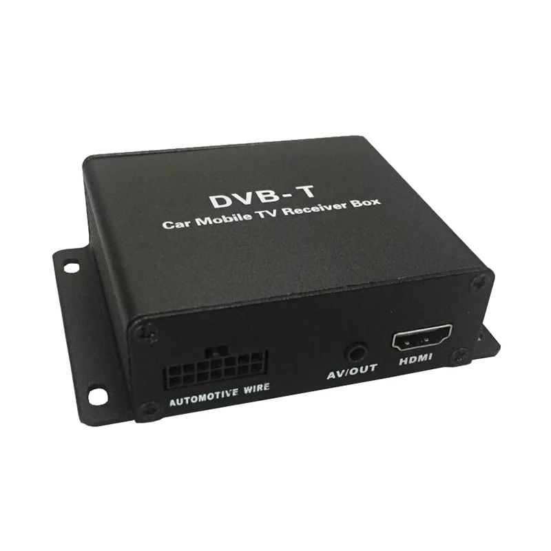 Автомобильное Цифровое ТВ коробка DVB-T MPEG-4 приемник DVB-T для европейских стран с 2 антенной, поддержка 120 км/ч