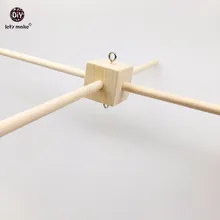 Давайте сделаем деревянную кровать мобильное 5 шт. подвесное безопасное сиденье плюшевая полка DIY ручной Колокольчик многофункциональная коляска Мобильный блок