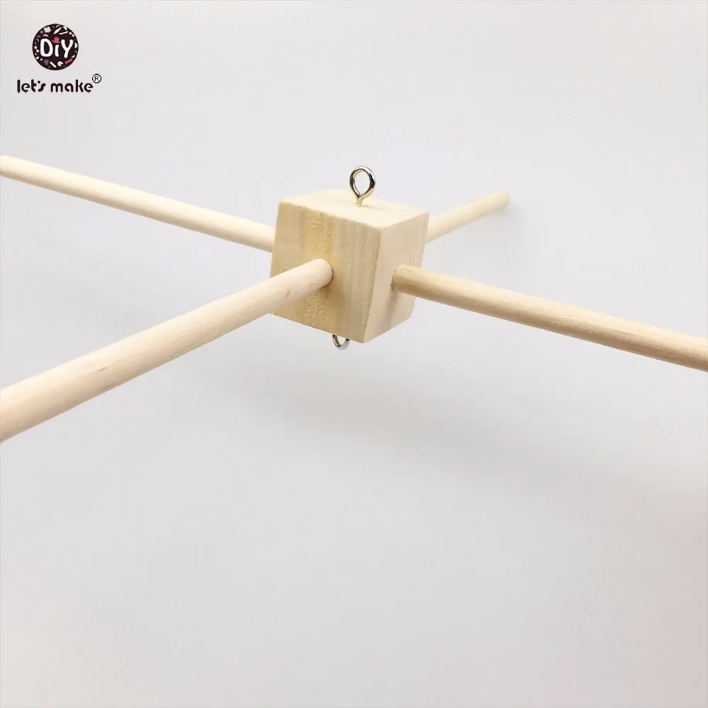 

Let's make Wooden Bed Mobile 5PCS Hanging Safety Seat Plush Shelf DIY Hand Bell Multifunctional Stroller Mobile Block