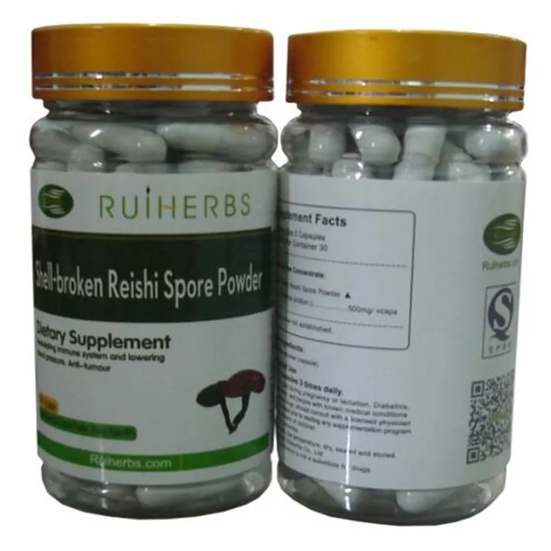 

3Bottles Reishi Shell Broken Spore 20:1 Extract Caps 500mg x 270counts free shipping