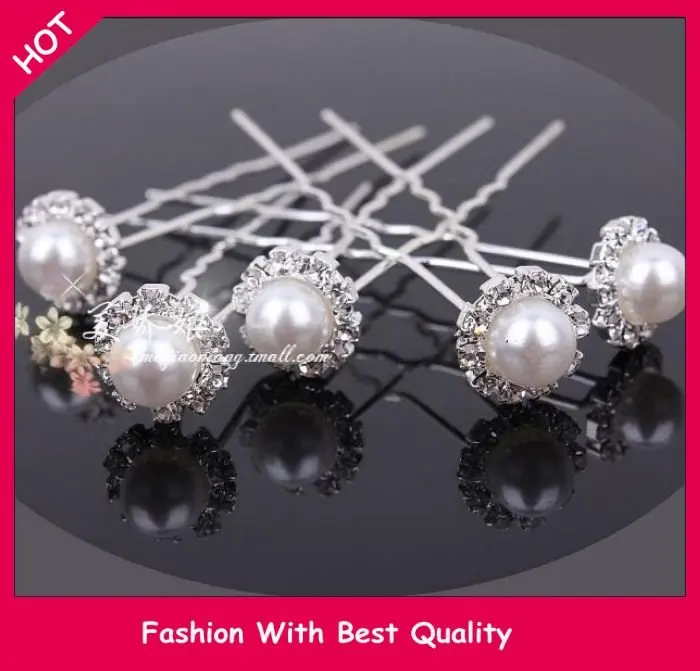 

freeshipping wholesale nice wedding bride decoration clips hairband hairpin white color hair accessories 12pc/lot