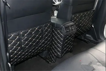 

For Nissan X-Trail X Trail T32 Rogue 2014- 2019 Car armrest box Back row anti kicking pad holster Artificial Leather