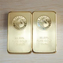 5pcs/lot Free shipping 1oz Perth Mint Gold Bar black swan gold bar no magnetic