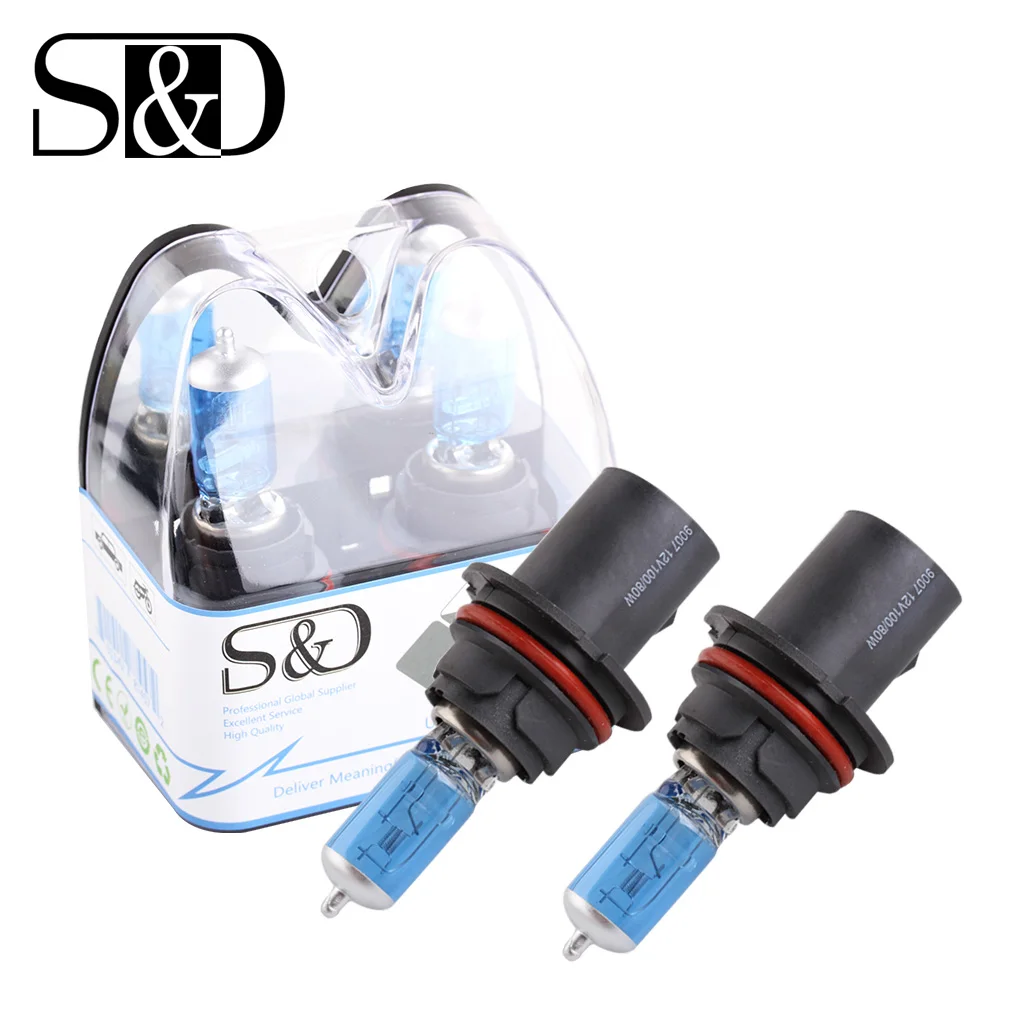 

9007 HB5 100W Halogen Bulb Super White Headlight Fog Car lamp Daytime Running DRL Auto Head Light 5000K 12V