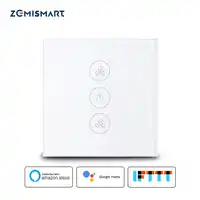 Zemismart EU UNS Alexa Google Hause Smart Decke Fan Schalter Wifi APP Timer Geschwindigkeit Gruppe Control Geschwindigkeit Regulierung Hause Wand schalter