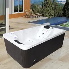 2,1 метров роскошный специальный дизайн Бальбоа система уличная вихревая Ванна Двойные люди массажная ванна для спа M-3502