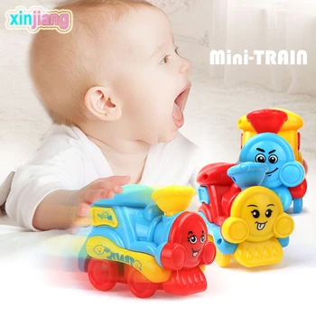 

Kids Toy Diecast Friction Train Model Cute Toy Vehicles Lovely Expression Train Classic Friction Toys Vehicles For Kids }