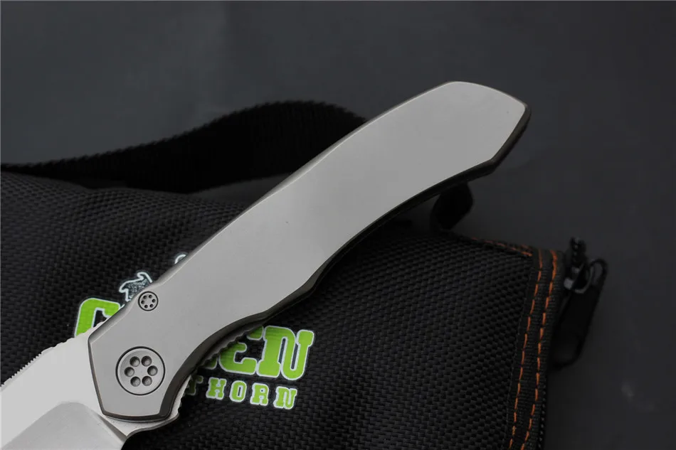 Green thorn Anax bearing folding knife hunting knife (4)