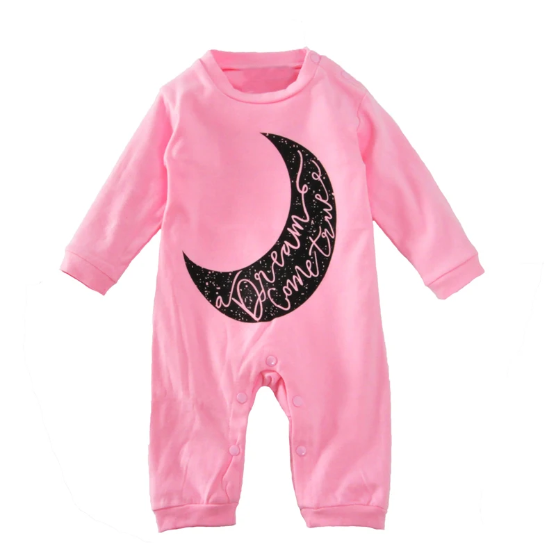 Baby girl romper long sleeve autumn 2017 moon newborn baby girl rompers