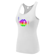 Женский Летний жилет, Фиш, рыбка, хип-хоп, бесшовная быстросохнущая майка для фитнеса топ-спагетти, майки, топы