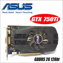 Asus GTX-750TI-OC-2GB GTX750TI GTX 750TI 750 2G D5 DDR5 128 Bit PC настольные видеокарты PCI Express 3,0 компьютерное видео