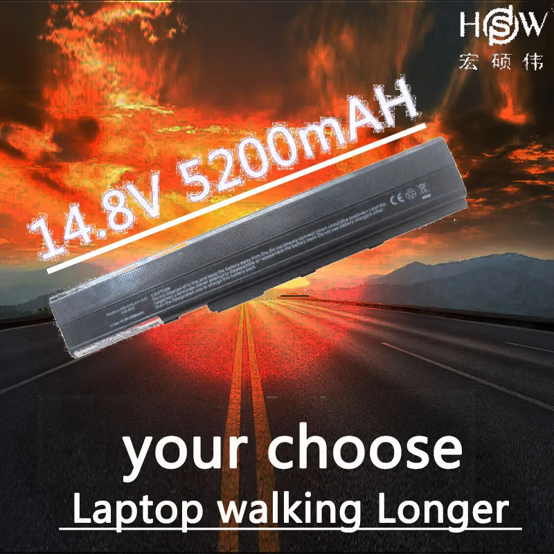 

HSW laptop battery for ASUS Pro51,Pro67,Pro8C,X42,X52,X5I,X67,X8C,A32-K42,A31-K52,A32-K52,A41-K52,A52,A62,B53,F85,F86