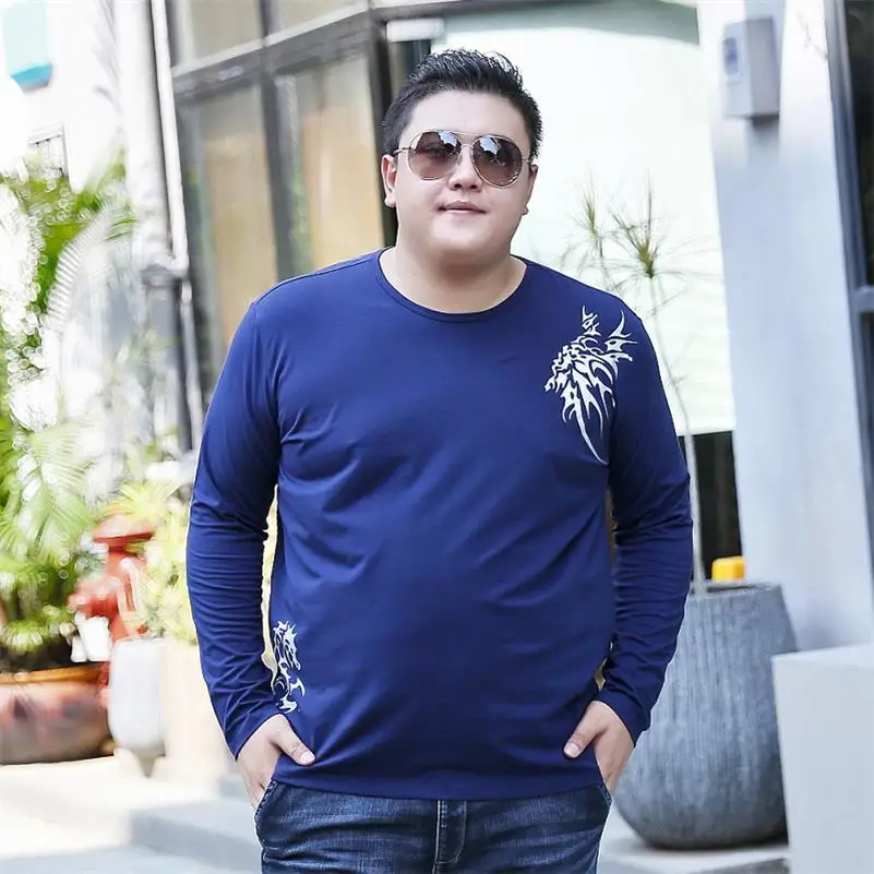 Новый Большие размеры 8XL 6xl Для мужчин футболка с модным принтом Топы