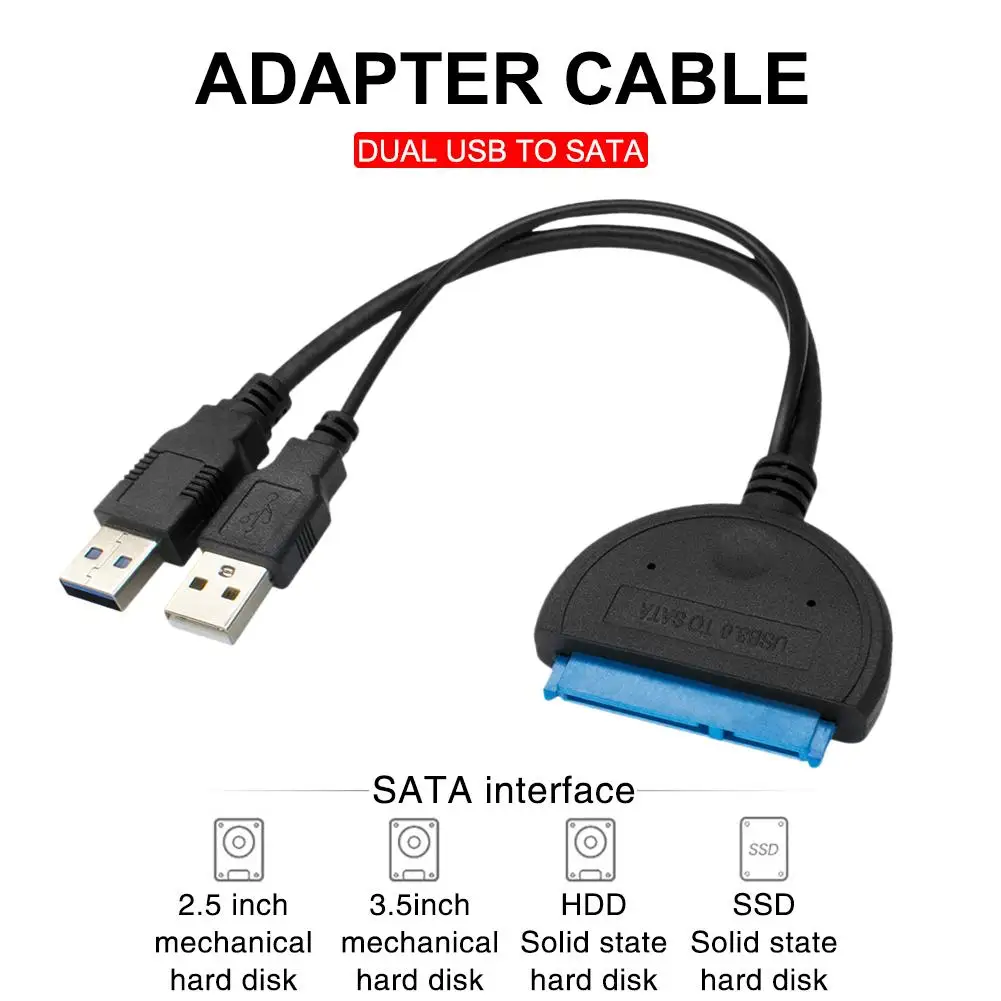 USB 3 0 на Sata Кабель адаптер Внешний для жесткого диска 2 5 дюйма диск HDD кабель SSD