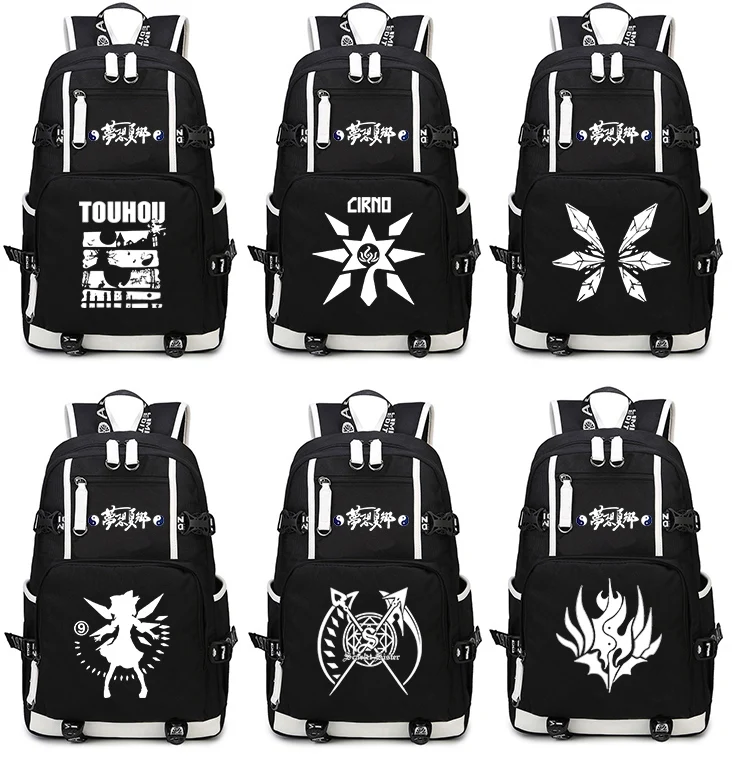 

TouHou Project Backpack Cosplay Anime Kirisame Marisa Canvas Bag Schoolbag Travel Bags