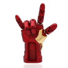 2017 USB Flash Drive модные Железный человек ладонь-LED 16 г U диск памяти usb флэш-накопитель флешки PC