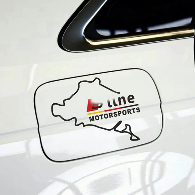 1 шт. Новый стиль автомобиля топливного бака стикеры гоночный дорожный Nurburgring для