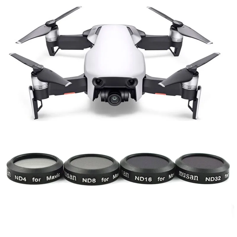 Комплект фильтров ND4 + ND8 ND16 ND32 для оптического стекла DJI Mavic Air водонепроницаемая
